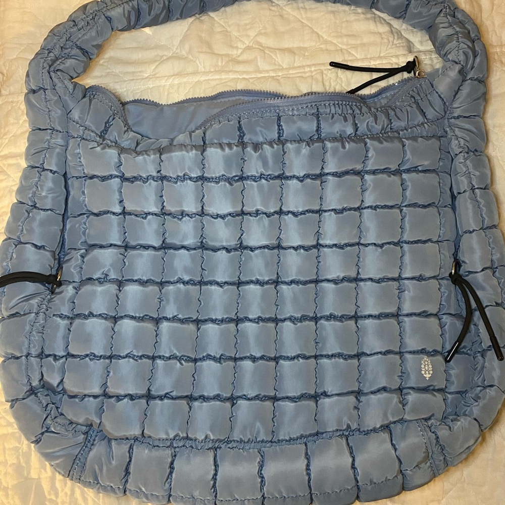 (Rare color) FP Movement Quilted Carryall in Dusty Blue